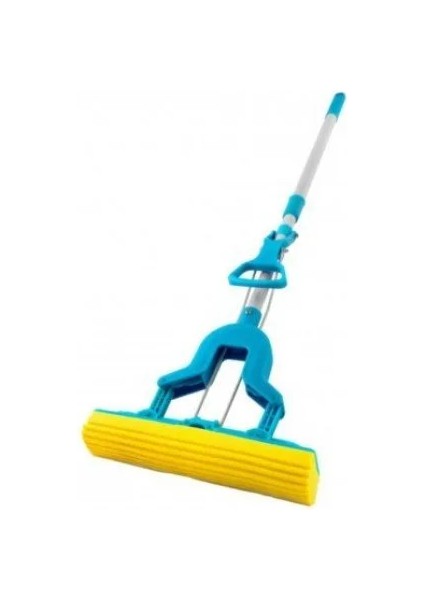 Kelebek Sıkma Mekanizmalı Mikrofiber Mop Sünger Sıkmalı Mop