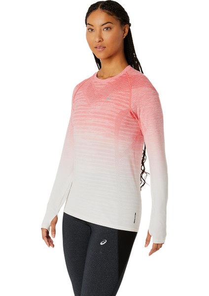 Seamless Ls Top Kadın Pembe Uzun Kollu Tişört 2012C392-100