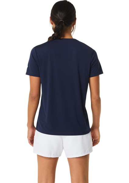 WOMEN COURT GRAPHIC TEE W Lacivert Kısa Kollu Tshirt-2042A259-400