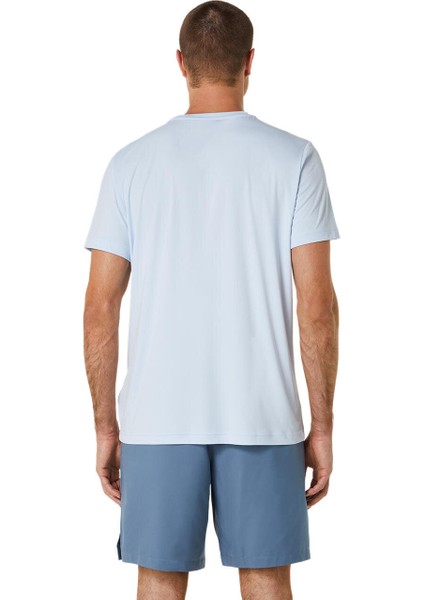 MEN COURT TENNIS GRAPHIC TEE M Mavi Kısa Kollu Tshirt-2041A259-406