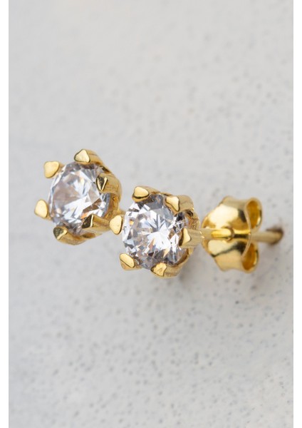 Kadın 925 Ayar Gümüş Tektaş Küpe fiyatları