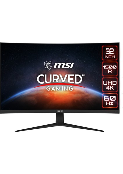 31.5" G321CUV 3840x2160 (UHD) CURVE 1500R VA 60HZ ADAPTIVE-SYNC  GAMING MONITOR