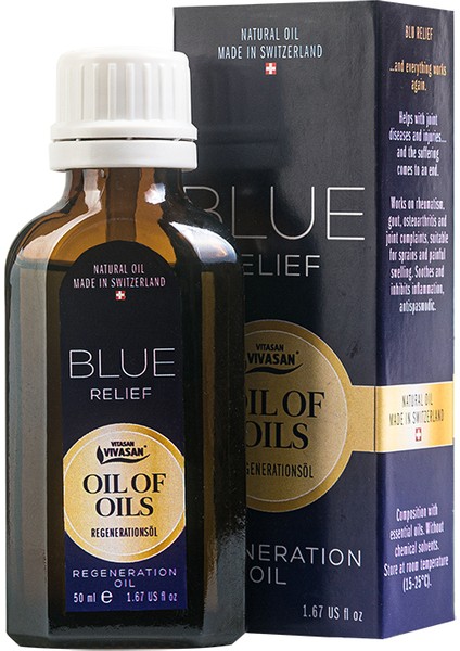 Organik Blue Relief (Mavi Solucan Otu )Yağı 50 ml