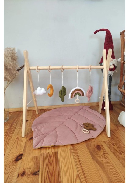 Boho Baby Oyun Salonu Oyuncakları, Baby Gym (Renksiz, Ham)