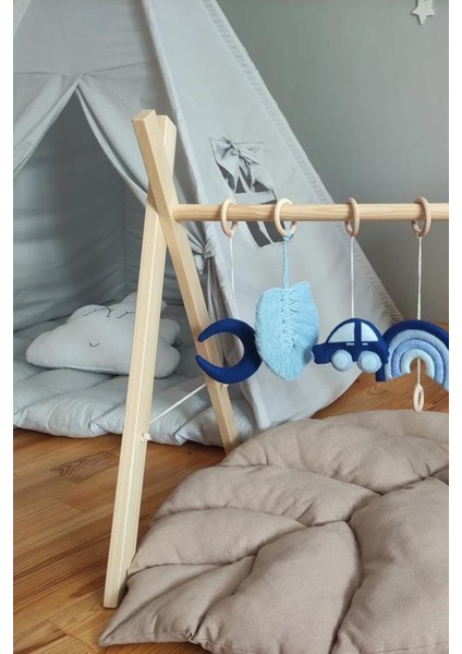 Boho Baby Oyun Salonu Oyuncakları, Baby Gym (Renksiz, Ham)