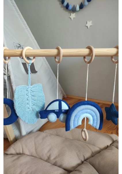 Boho Baby Oyun Salonu Oyuncakları, Baby Gym (Renksiz, Ham)