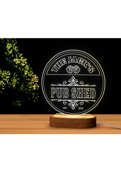 Kişiye Özel Bar Tasarımlı LED Lamba, Gece Lambası, Ev Dekorasyonu, Işıklı Pleksi Biblo-16 modelleri