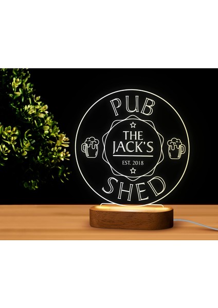 Kişiye Özel Bar Tasarımlı LED Lamba, Gece Lambası, Ev Dekorasyonu, Işıklı Pleksi Biblo-17 modelleri