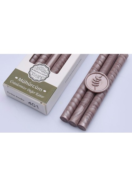 Mühür Mumu Çubuk 11MMX120MM 10LU Paket Model: 401 Saten Rose Gold