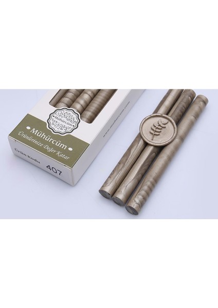 Mühür Mumu Çubuk 11MMX120MM 10LU Paket Model: 405 Saten Kahve