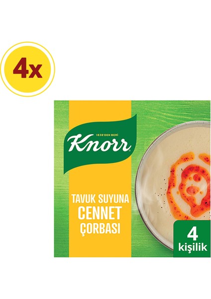 Hazır Çorba Tavuk Suyuna Cennet 4 Kişilik 76 G X4 Adet