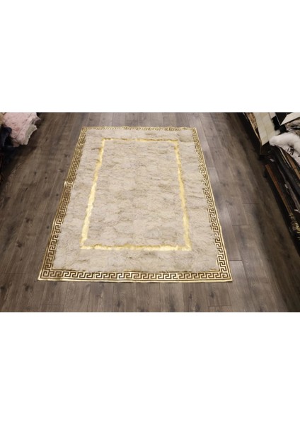 Gold Varaklı Krem Toskana Halı 170 X 240 Cm