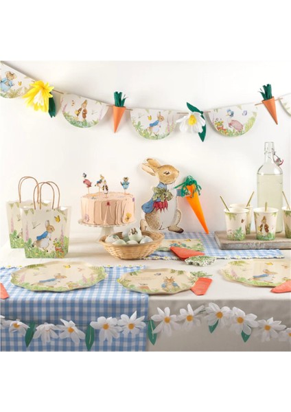 - Peter Rabbit In The Garden Cups - Peter Rabbit Bahçede Bardaklar - 8'li