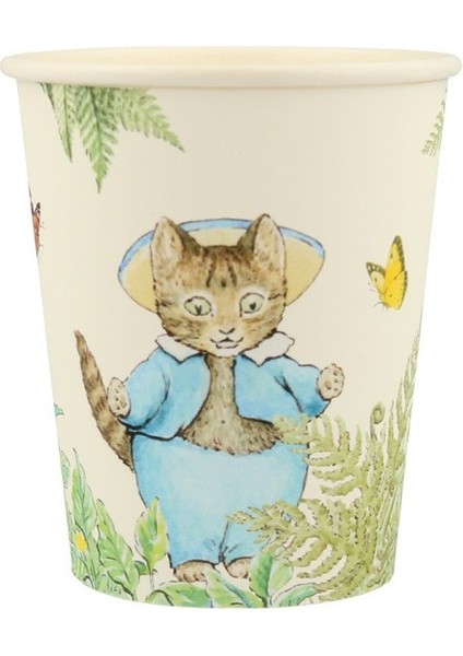 - Peter Rabbit In The Garden Cups - Peter Rabbit Bahçede Bardaklar - 8'li