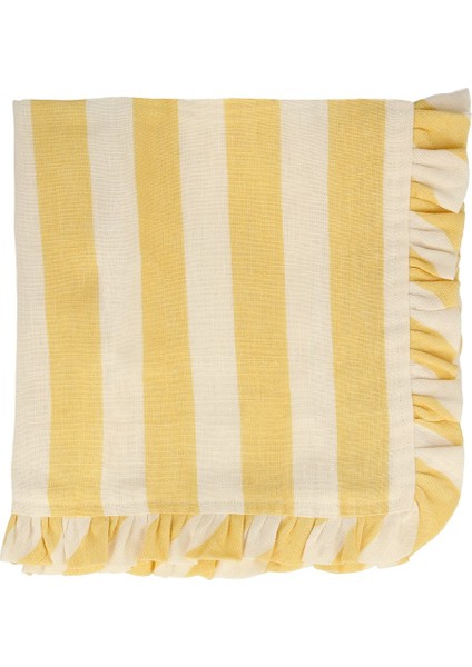 - Stripe Ruffle Napkins - Şerit Fırfırlı Kumaş Peçeteler - 4'lü