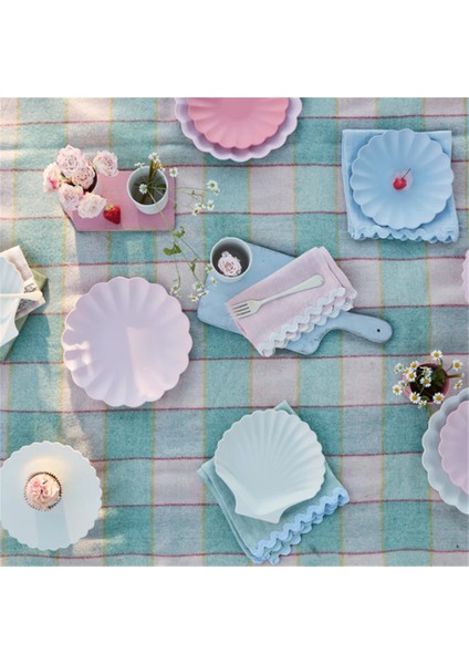 Meri Meri - Pastel Cloth Napkins - Pastel Renk Kumaş Peçeteler - 4'lü