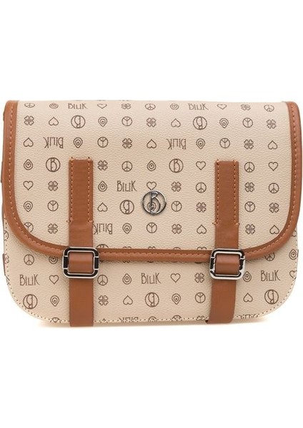 Monogram Açık Vizon/taba Kadın Çapraz Askılı Çanta Iv Z-24-Mn