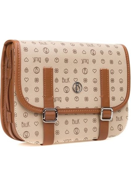 Monogram Açık Vizon/taba Kadın Çapraz Askılı Çanta Iv Z-24-Mn