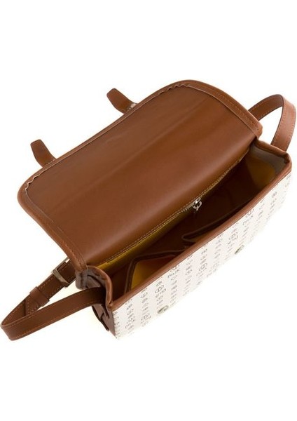 Monogram Bej/taba Kadın Çapraz Askılı Çanta Iv Z-24-Mn