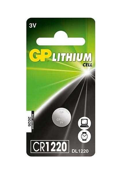 CR1220 3V Lityum Pil Tekli