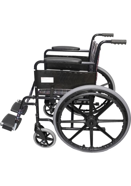 Manuel Tekerlekli Sandalye (Plastik Jantlı, Ekose) modelleri