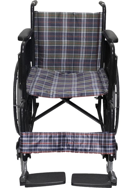Manuel Tekerlekli Sandalye (Plastik Jantlı, Ekose) indirimleri