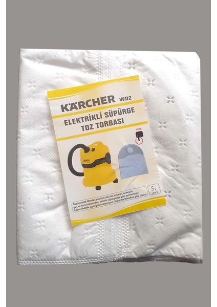Karcher 2111 Süpürge Toz Torbası Bez 20 Adet