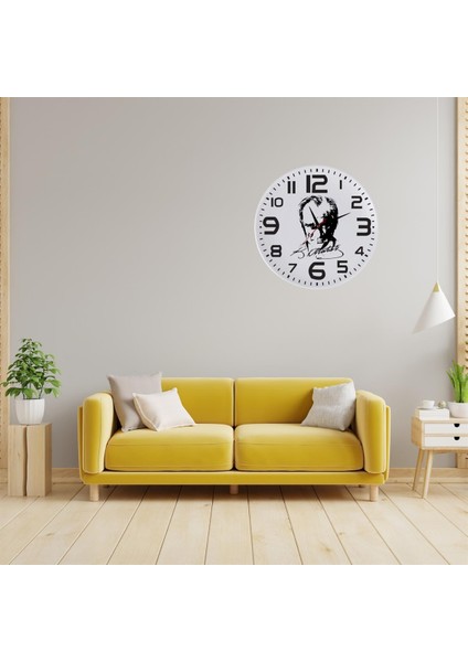 Mustafa Kemal Atatürk İmzalı ve Fotoğraflı Cam Duvar Saati modelleri