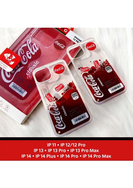 Apple iPhone 14 Pro Uyumlu Coca Cola Sulu Telefon Kılıfı indirimleri