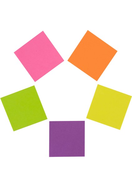 11596 Yapışkanlı Not Kağıdı Küp 5 Renk 250 Yp 51X51 MM fiyatları