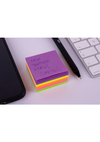 11596 Yapışkanlı Not Kağıdı Küp 5 Renk 250 Yp 51X51 MM modelleri