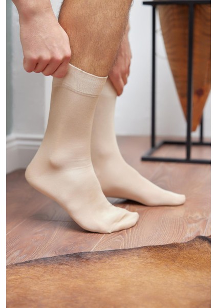 Merserize Erkek Soket Çorap Bej fiyatları