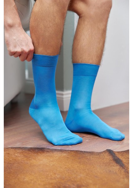 Merserize Erkek Soket Çorap Mavi fiyatları