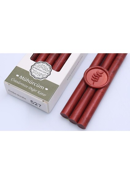 Mühür Mumu Çubuk 11MMX120MM 10 Lu Paket Model: 527 Kor Bakır