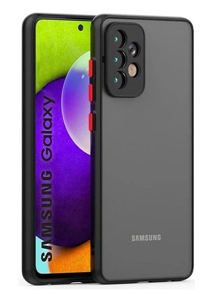 Galaxy A53 Kılıf 3D Kamera Korumalı Arkası Mat Kenarları Renkli Smoke Case