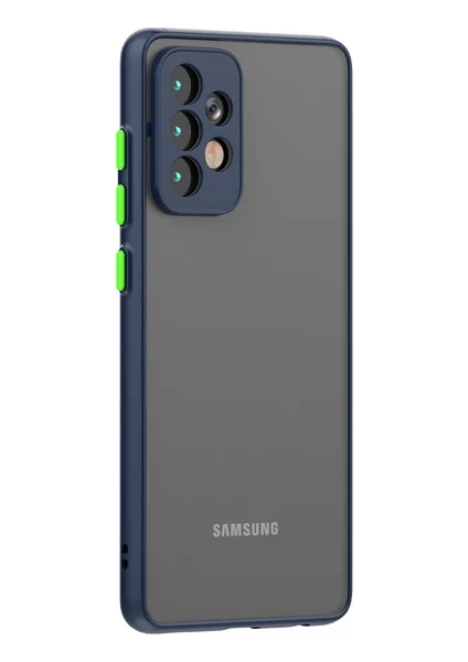 Galaxy A53 Kılıf 3D Kamera Korumalı Arkası Mat Kenarları Renkli Smoke Case