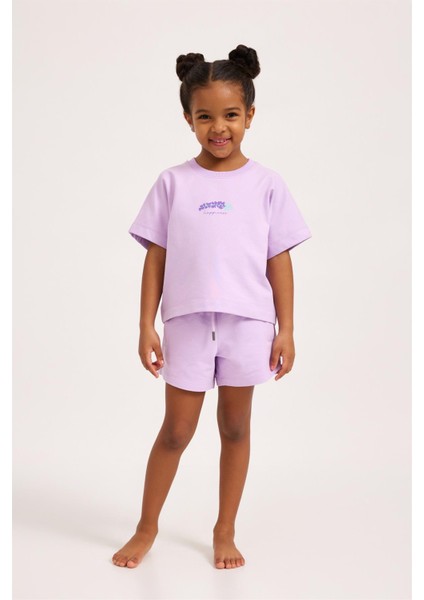 Lavender Kız Çocuk T-Shirt Lila modelleri