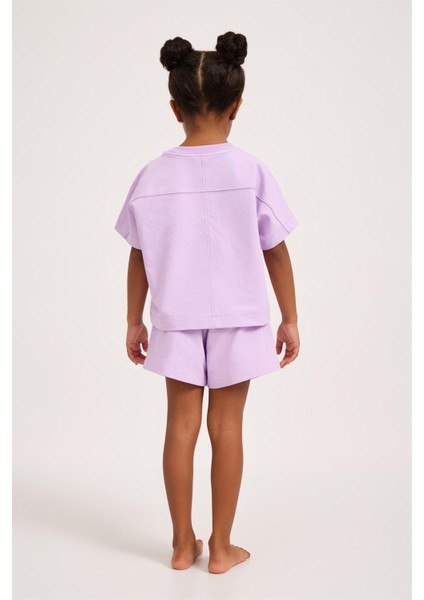 Lavender Kız Çocuk T-Shirt Lila fırsatları