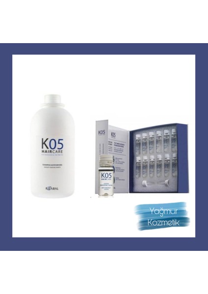 K05 Dandruff,Şhp 1000ml Kaaral K05 Dandruf Serum 10 Mlx12