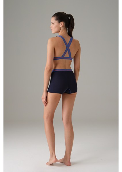 Kadın Lacivert Boxer Model Şort 8161 fiyatları