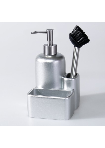 Leonis Fırçalı Sıvılı Süngerlik Gümüş