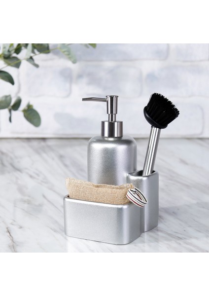 Leonis Fırçalı Sıvılı Süngerlik Gümüş modelleri