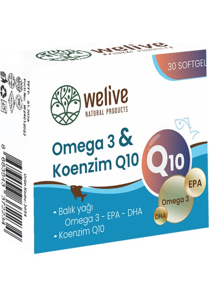 Welıve Omega 3 Koenzim Q10