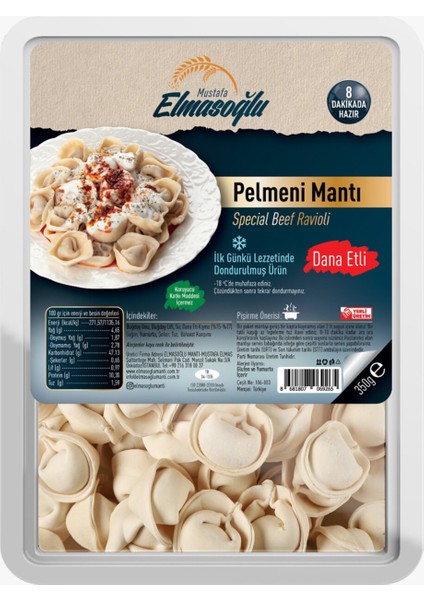 Pelmeni Mantı Dana Etli 350 G