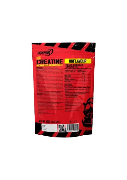 Legend-X Kreatin Monohidrat Amino Asit Aromasız 50 Servis 250 Gr modelleri