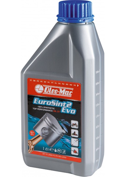 2 Zamanlı Motor Yağı 1 Litre Eurosint Tam Sentetik