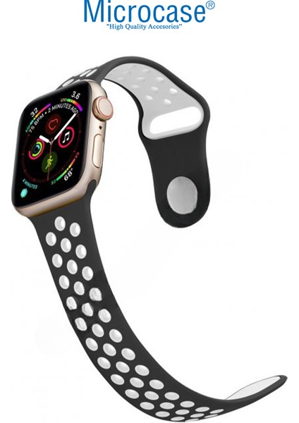 Apple Watch Se 2022 44 mm Için Delikli Silikon Kordon Kayış - KY41 modelleri