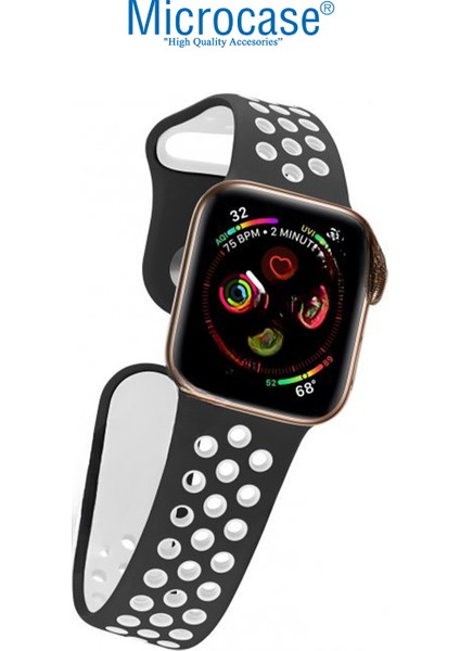 Apple Watch Se 2022 44 mm Için Delikli Silikon Kordon Kayış - KY41 fırsatları