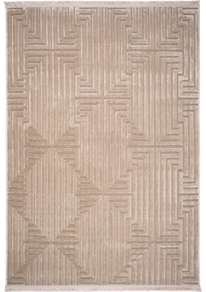 Pier PR03 Beige Iskandinav Desenli Modern Salon Halısı