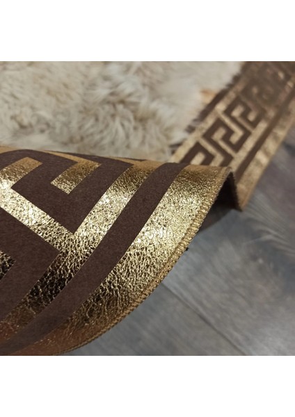 Gold Varaklı Karamel Rengi Toskana Halı 200 x 300 cm